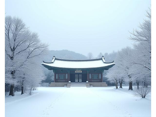 경주 산사 겨울 설경, 꽃잎 여정 갤러리